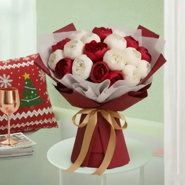 Order Peony Bouquet at best prices in India