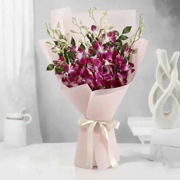 Medium Size Purple Orchid Bouquet