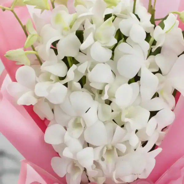 Medium Size White Orchid Bouquet