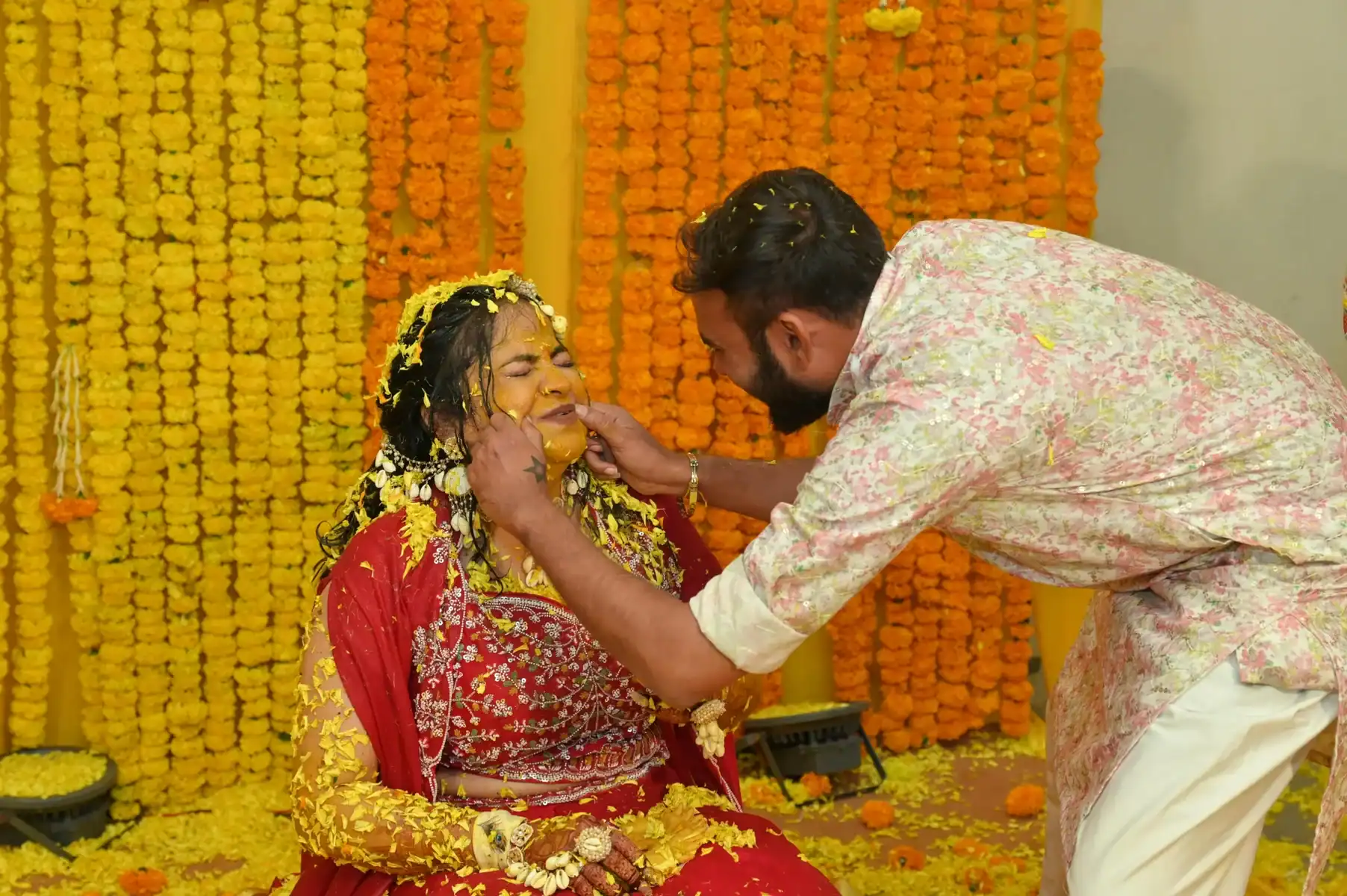 Marigold, being the pioneer flower for the decorations of Indian events.