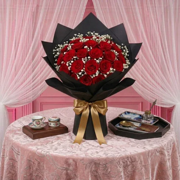 Amazing Red Rose Bouquet- 20 Stems