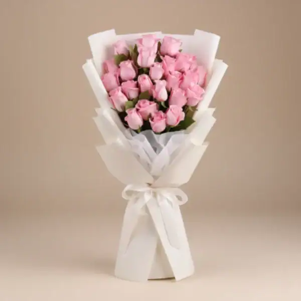 Beautiful Pink Rose Bouquet - 20 Stems