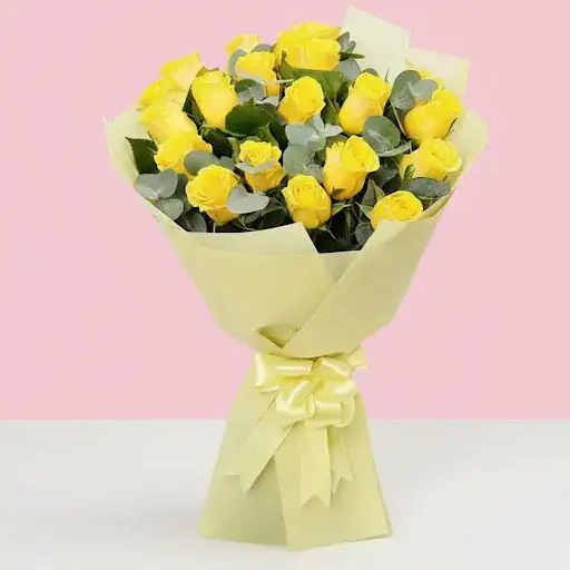 Beautiful Yellow Rose Bouquet