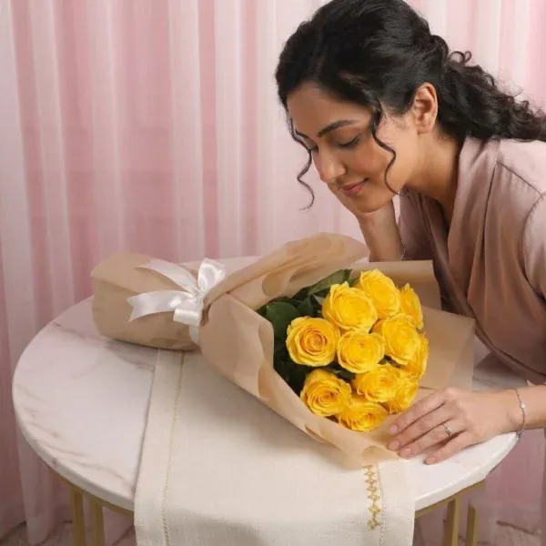 Beautiful Yellow Roses Bouquet