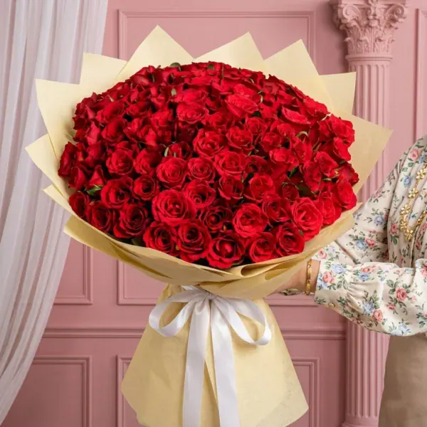 Big Red Roses Bouquet