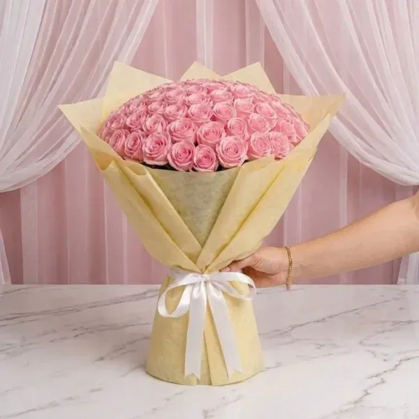 Humongous Pink Roses Bouquet