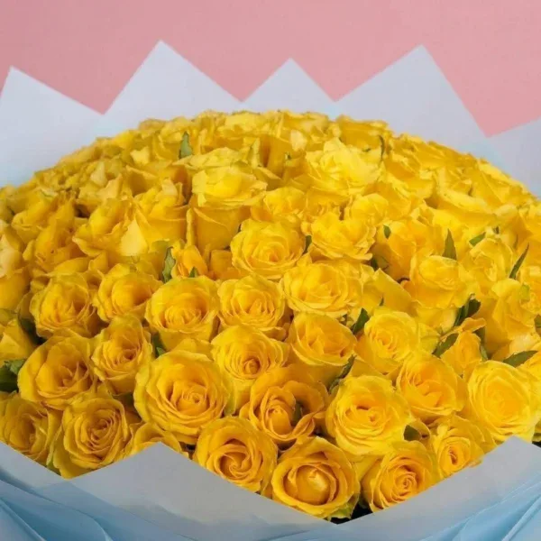 Humongous Yellow Roses Bouquet