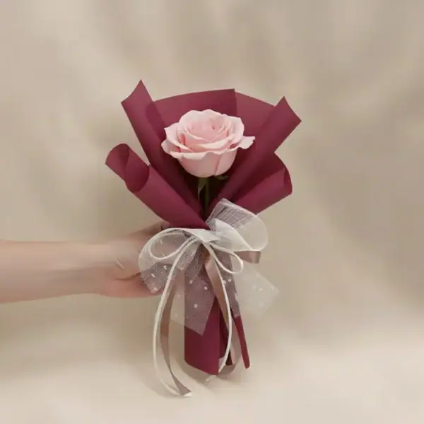 Pink Rose Bouquet - 1 Stem