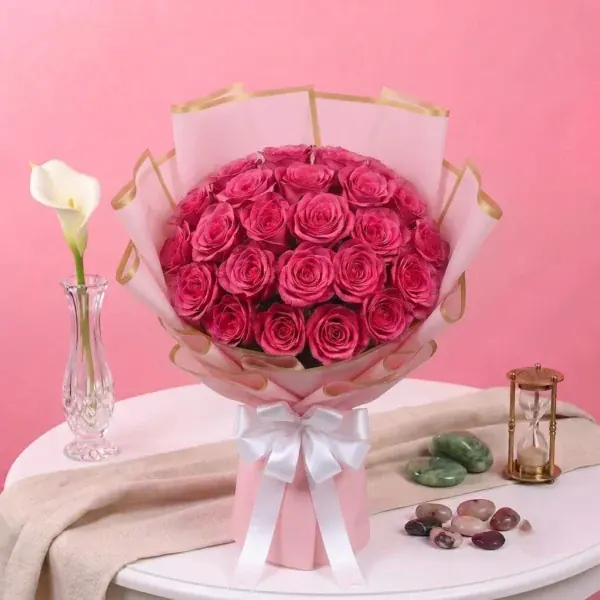Pink Roses Bouquet