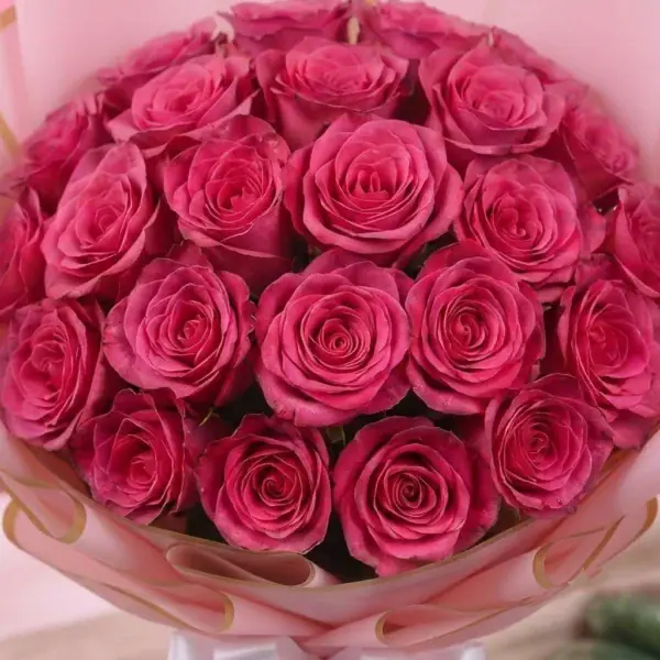 Pink Roses Bouquet - 20 stems