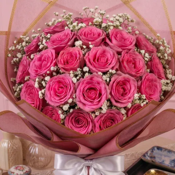 Pink Roses Bouquet