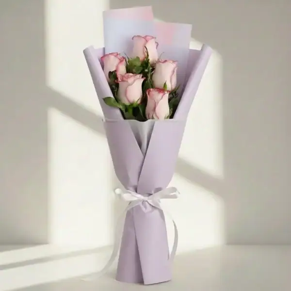 Pink Roses Bouquet - 5 stems