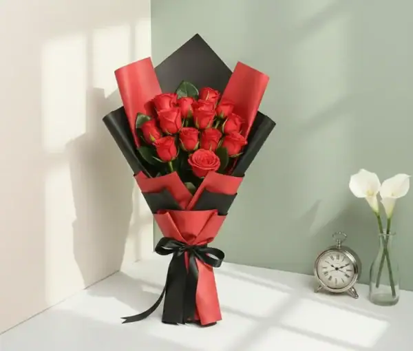Red Rose Bouquet - 10 Stems