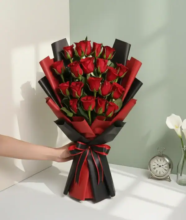 Red Rose Bouquet - 20 Stems