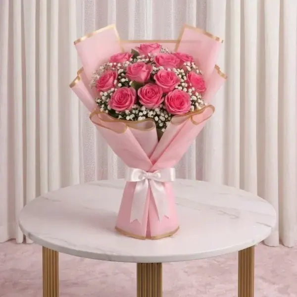 Send Pink Roses Bouquet to your loved ones