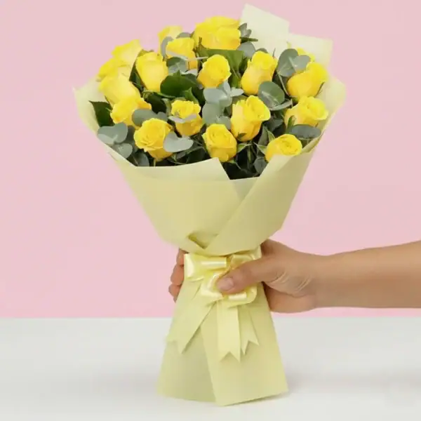 Yellow Rose Bouquet - 20 stems