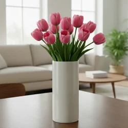 Pink Tulips in a vase